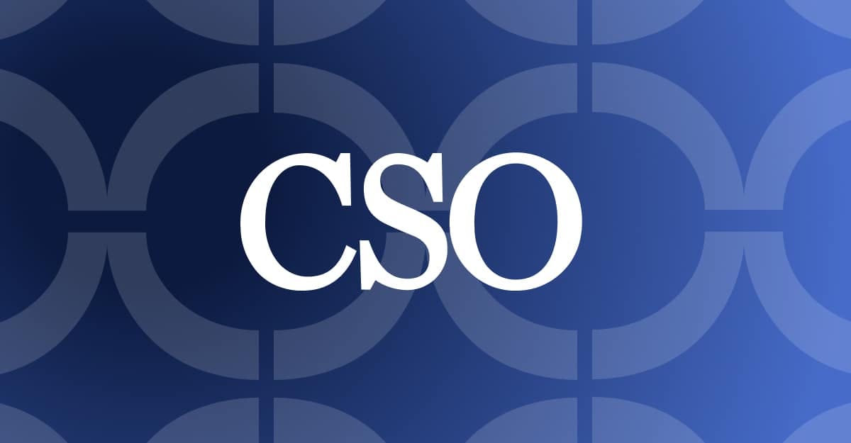 The CSO logo on a dark blue background with a pattern of overlapping circles.